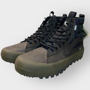 Vans Sk8-Hi Gore-Tex MTE-3 Brown Green Plaid Hiking Shoes Boots Mens size 8 New